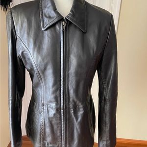 Leather Jacket Women by Casual Corner. Genuine Soft leather. Size Small